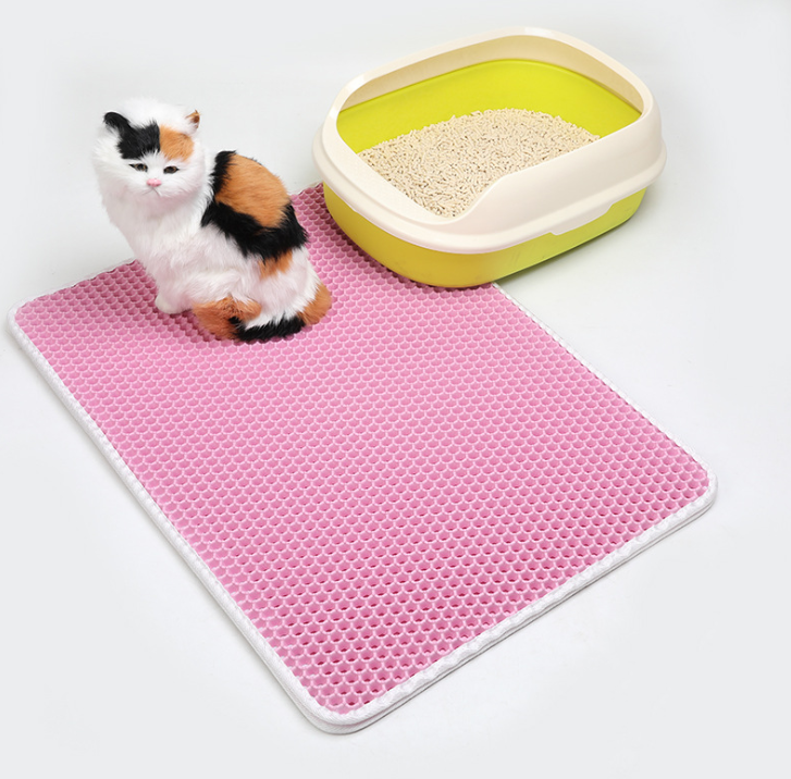 Double tapis de litière pour chat