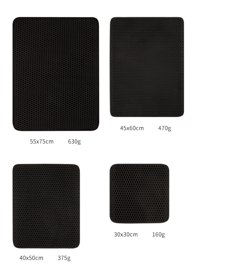 Double tapis de litière pour chat
