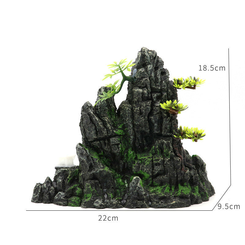 ex6 diameter Landscaping Aquarium Decoration Large Rockery Chinese Style Stone Rockery Ornaments Aquatic Fish Tank Decorations