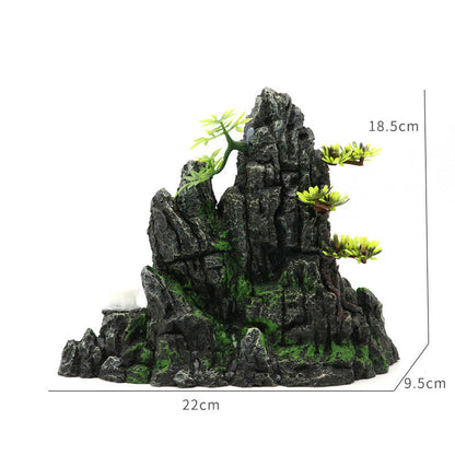 ex6 diameter Landscaping Aquarium Decoration Large Rockery Chinese Style Stone Rockery Ornaments Aquatic Fish Tank Decorations