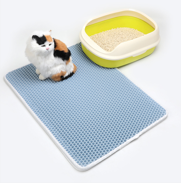 Double tapis de litière pour chat 