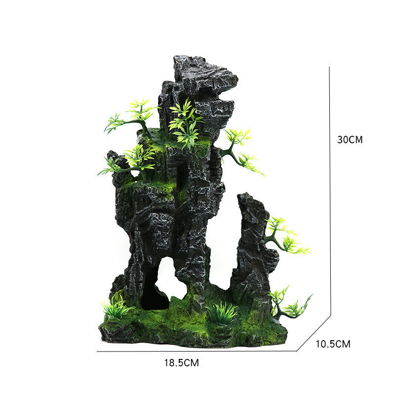 ex5 diameter Landscaping Aquarium Decoration Large Rockery Chinese Style Stone Rockery Ornaments Aquatic Fish Tank Decorations