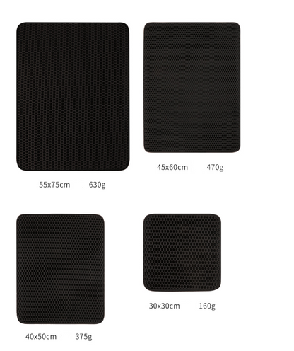 Double tapis de litière pour chat 