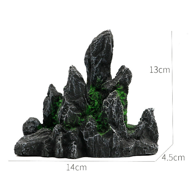ex10 diameter Landscaping Aquarium Decoration Large Rockery Chinese Style Stone Rockery Ornaments Aquatic Fish Tank Decorations