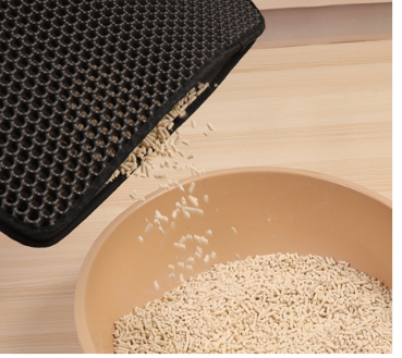 Double tapis de litière pour chat 