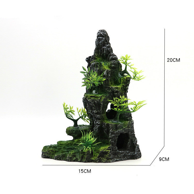 ex5 diameter Landscaping Aquarium Decoration Large Rockery Chinese Style Stone Rockery Ornaments Aquatic Fish Tank Decorations