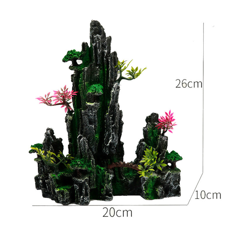 ex9 diameter Landscaping Aquarium Decoration Large Rockery Chinese Style Stone Rockery Ornaments Aquatic Fish Tank Decorations