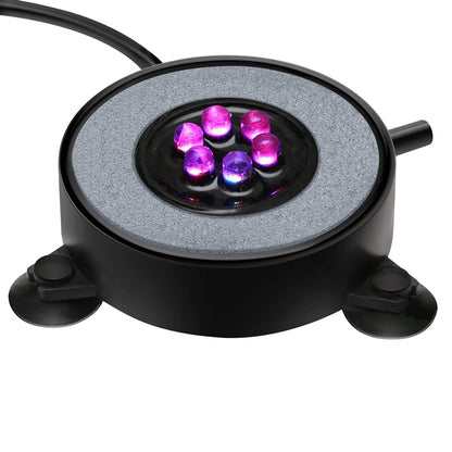 Lampe à bulles ronde pour aquarium