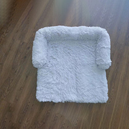 grey  Dog Soft Lounger Bed