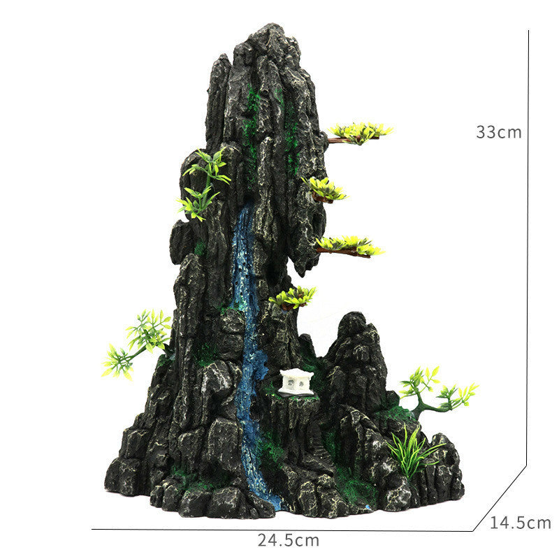 ex7 diammeter Landscaping Aquarium Decoration Large Rockery Chinese Style Stone Rockery Ornaments Aquatic Fish Tank Decorations