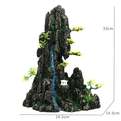 ex7 diammeter Landscaping Aquarium Decoration Large Rockery Chinese Style Stone Rockery Ornaments Aquatic Fish Tank Decorations