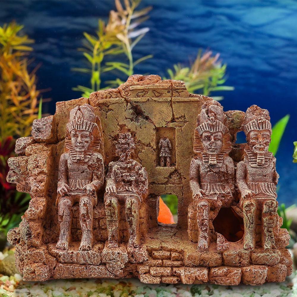 Temple de décoration d'aquarium