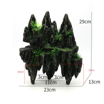 ex1 diameter Landscaping Aquarium Decoration Large Rockery Chinese Style Stone Rockery Ornaments Aquatic Fish Tank Decorations